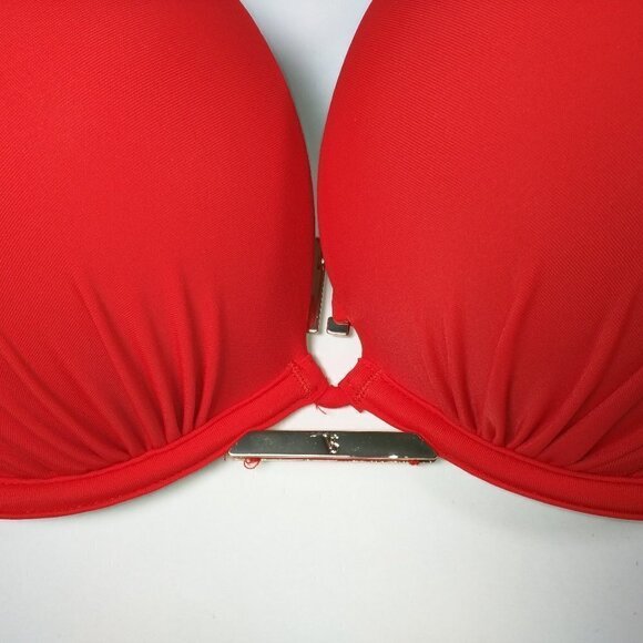 Victoria Secret 38DD Bombshell Push Up Bikini Top Red - Picture 4 of 12